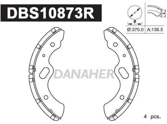 Danaher DBS10873R Колодки гальмівні барабанні, комплект DBS10873R: Купити в Україні - Добра ціна на EXIST.UA!