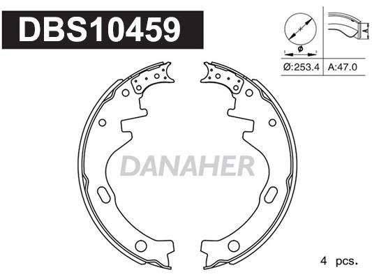 Danaher DBS10459 Колодки гальмівні барабанні, комплект DBS10459: Купити в Україні - Добра ціна на EXIST.UA!