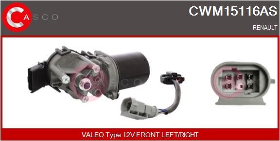 Casco CWM15116AS Мотор склоочисника CWM15116AS: Купити в Україні - Добра ціна на EXIST.UA!