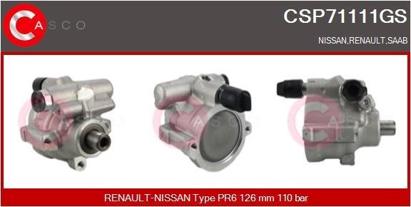 Casco CSP71111GS Насос гідропідсилювача керма CSP71111GS: Купити в Україні - Добра ціна на EXIST.UA!