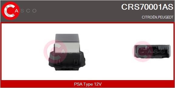 Casco CRS70001AS Резистор, компресор салону CRS70001AS: Купити в Україні - Добра ціна на EXIST.UA!
