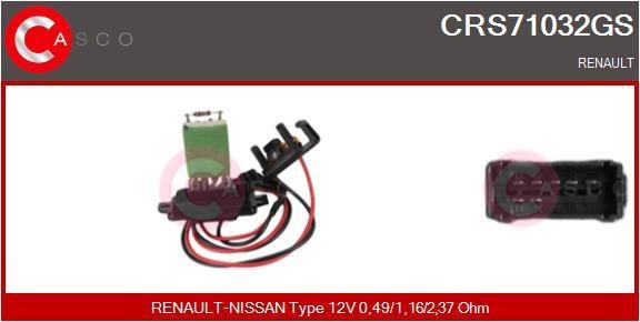 Casco CRS71032GS Резистор, компресор салону CRS71032GS: Купити в Україні - Добра ціна на EXIST.UA!