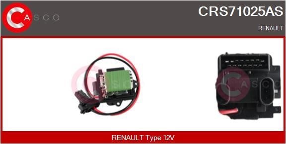 Casco CRS71025AS Резистор, компресор салону CRS71025AS: Купити в Україні - Добра ціна на EXIST.UA!