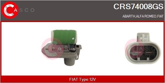 Casco CRS74008GS Додатковий резистор, електродвигун вентилятора радіатора CRS74008GS: Купити в Україні - Добра ціна на EXIST.UA!
