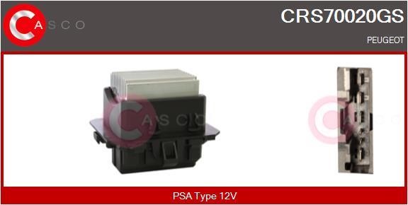 Casco CRS70020GS Резистор, компресор салону CRS70020GS: Купити в Україні - Добра ціна на EXIST.UA!