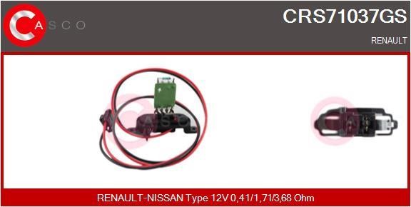 Casco CRS71037GS Резистор, компресор салону CRS71037GS: Купити в Україні - Добра ціна на EXIST.UA!