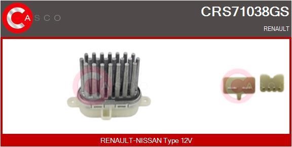 Casco CRS71038GS Резистор, компресор салону CRS71038GS: Купити в Україні - Добра ціна на EXIST.UA!