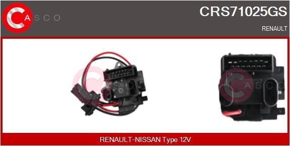 Casco CRS71025GS Резистор, компресор салону CRS71025GS: Купити в Україні - Добра ціна на EXIST.UA!