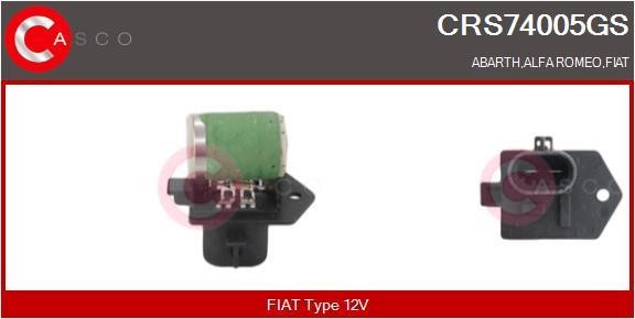 Casco CRS74005GS Додатковий резистор, електродвигун вентилятора радіатора CRS74005GS: Приваблива ціна - Купити в Україні на EXIST.UA!
