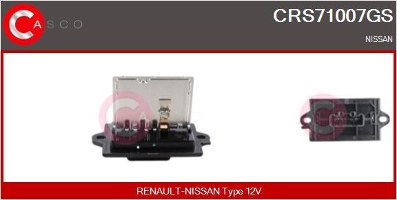 Casco CRS71007GS Резистор, компресор салону CRS71007GS: Купити в Україні - Добра ціна на EXIST.UA!
