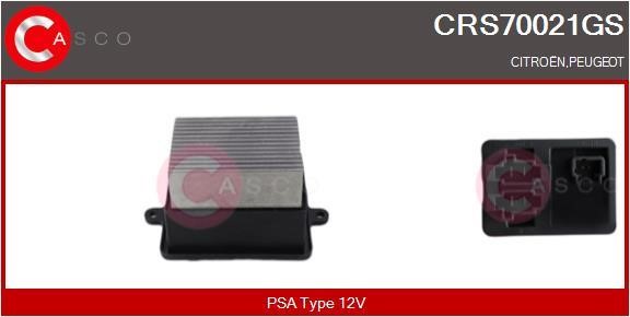 Casco CRS70021GS Резистор, компресор салону CRS70021GS: Приваблива ціна - Купити в Україні на EXIST.UA!