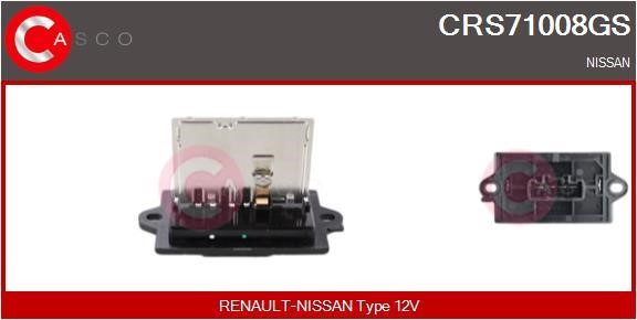 Casco CRS71008GS Резистор, компресор салону CRS71008GS: Купити в Україні - Добра ціна на EXIST.UA!