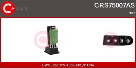 Casco CRS75007AS Резистор, компресор салону CRS75007AS: Купити в Україні - Добра ціна на EXIST.UA!