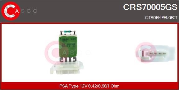 Casco CRS70005GS Резистор, компресор салону CRS70005GS: Купити в Україні - Добра ціна на EXIST.UA!