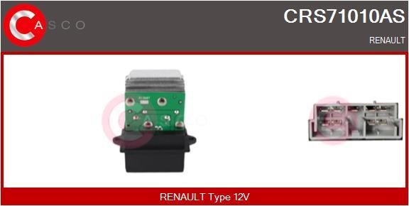 Casco CRS71010AS Резистор, компресор салону CRS71010AS: Купити в Україні - Добра ціна на EXIST.UA!