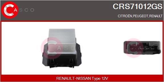 Casco CRS71012GS Резистор, компресор салону CRS71012GS: Купити в Україні - Добра ціна на EXIST.UA!