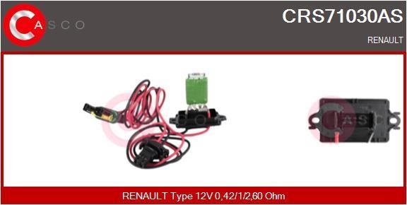 Casco CRS71030AS Резистор, компресор салону CRS71030AS: Купити в Україні - Добра ціна на EXIST.UA!