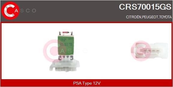 Casco CRS70015GS Резистор, компресор салону CRS70015GS: Купити в Україні - Добра ціна на EXIST.UA!