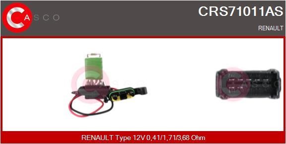 Casco CRS71011AS Резистор, компресор салону CRS71011AS: Купити в Україні - Добра ціна на EXIST.UA!
