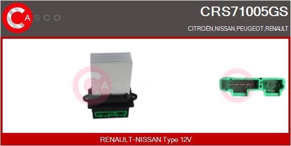 Casco CRS71005GS Резистор, компресор салону CRS71005GS: Купити в Україні - Добра ціна на EXIST.UA!
