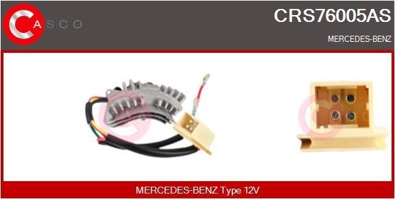Casco CRS76005AS Резистор, компресор салону CRS76005AS: Купити в Україні - Добра ціна на EXIST.UA!