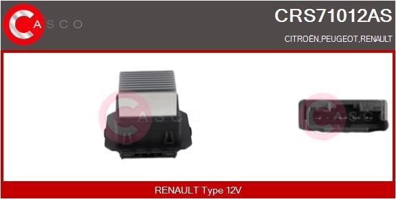 Casco CRS71012AS Резистор, компресор салону CRS71012AS: Приваблива ціна - Купити в Україні на EXIST.UA!