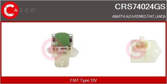 Casco CRS74024GS Додатковий резистор, електродвигун вентилятора радіатора CRS74024GS: Купити в Україні - Добра ціна на EXIST.UA!