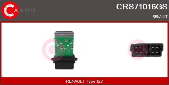 Casco CRS71016GS Резистор, компресор салону CRS71016GS: Купити в Україні - Добра ціна на EXIST.UA!
