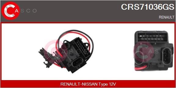 Casco CRS71036GS Резистор, компресор салону CRS71036GS: Купити в Україні - Добра ціна на EXIST.UA!