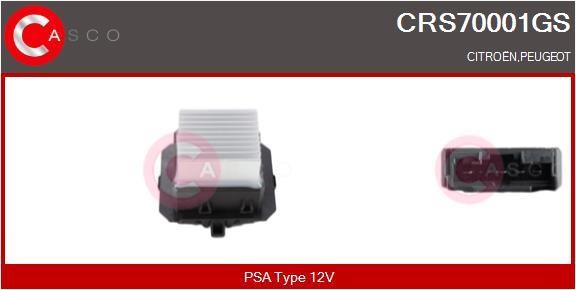 Casco CRS70001GS Резистор, компресор салону CRS70001GS: Купити в Україні - Добра ціна на EXIST.UA!