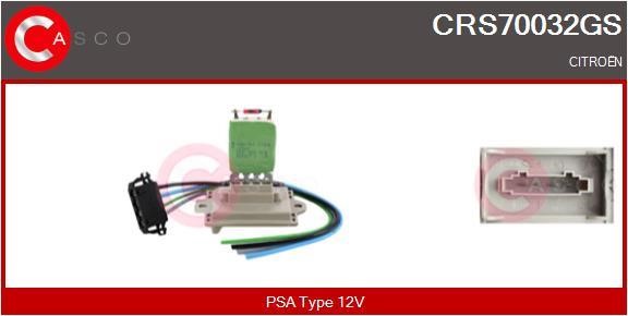 Casco CRS70032GS Резистор, компресор салону CRS70032GS: Купити в Україні - Добра ціна на EXIST.UA!