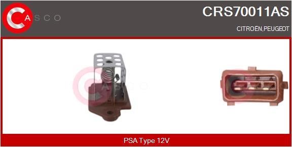 Casco CRS70011AS Додатковий резистор, електродвигун вентилятора радіатора CRS70011AS: Купити в Україні - Добра ціна на EXIST.UA!