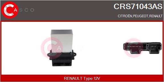 Casco CRS71043AS Резистор, компресор салону CRS71043AS: Купити в Україні - Добра ціна на EXIST.UA!