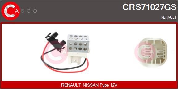 Casco CRS71027GS Резистор, компресор салону CRS71027GS: Купити в Україні - Добра ціна на EXIST.UA!