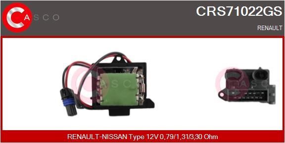 Casco CRS71022GS Резистор, компресор салону CRS71022GS: Купити в Україні - Добра ціна на EXIST.UA!