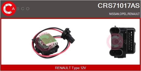 Casco CRS71017AS Резистор, компресор салону CRS71017AS: Приваблива ціна - Купити в Україні на EXIST.UA!