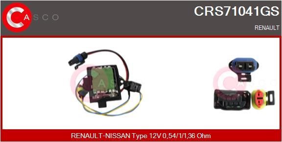 Casco CRS71041GS Резистор, компресор салону CRS71041GS: Приваблива ціна - Купити в Україні на EXIST.UA!