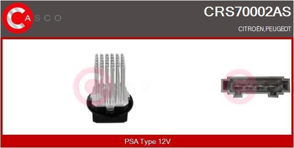 Casco CRS70002AS Резистор, компресор салону CRS70002AS: Приваблива ціна - Купити в Україні на EXIST.UA!
