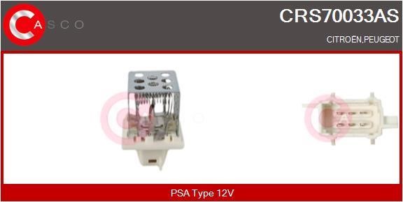 Casco CRS70033AS Резистор, компресор салону CRS70033AS: Купити в Україні - Добра ціна на EXIST.UA!