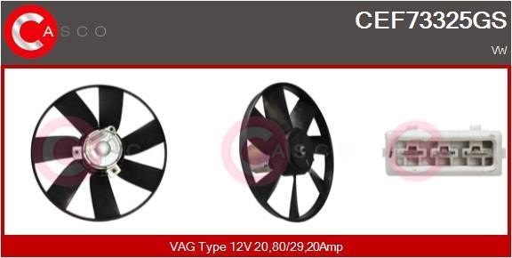 Casco CEF73325GS Вентилятор радіатора охолодження CEF73325GS: Приваблива ціна - Купити в Україні на EXIST.UA!