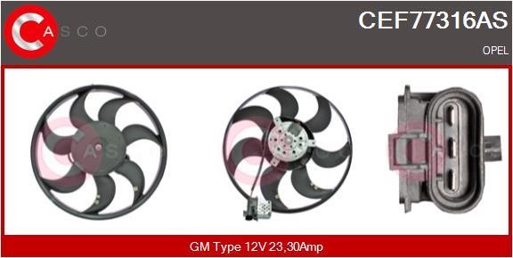 Casco CEF77316AS Вентилятор радіатора охолодження CEF77316AS: Купити в Україні - Добра ціна на EXIST.UA!