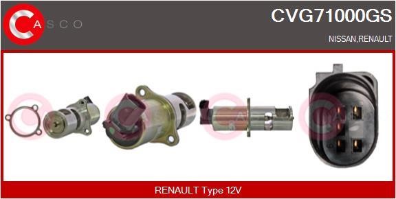 Casco CVG71000GS Клапан рециркуляції відпрацьованих газів EGR CVG71000GS: Купити в Україні - Добра ціна на EXIST.UA!