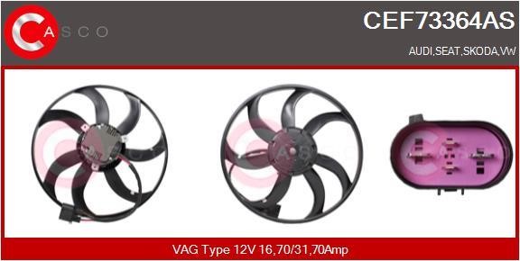 Casco CEF73364AS Вентилятор радіатора охолодження CEF73364AS: Купити в Україні - Добра ціна на EXIST.UA!
