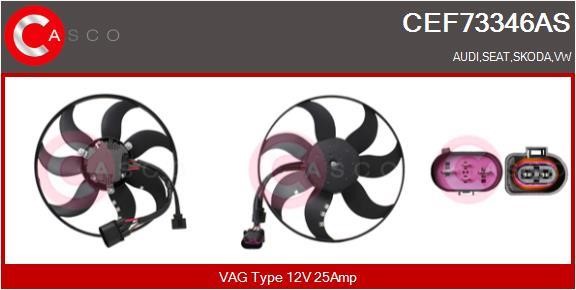 Casco CEF73346AS Вентилятор радіатора охолодження CEF73346AS: Купити в Україні - Добра ціна на EXIST.UA!