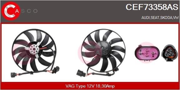 Casco CEF73358AS Вентилятор радіатора охолодження CEF73358AS: Купити в Україні - Добра ціна на EXIST.UA!