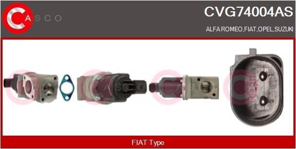 Casco CVG74004AS Клапан рециркуляції відпрацьованих газів EGR CVG74004AS: Купити в Україні - Добра ціна на EXIST.UA!