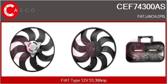 Casco CEF74300AS Вентилятор радіатора охолодження CEF74300AS: Приваблива ціна - Купити в Україні на EXIST.UA!