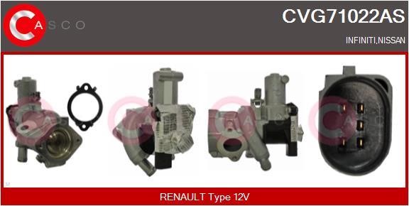 Casco CVG71022AS Клапан рециркуляції відпрацьованих газів EGR CVG71022AS: Купити в Україні - Добра ціна на EXIST.UA!