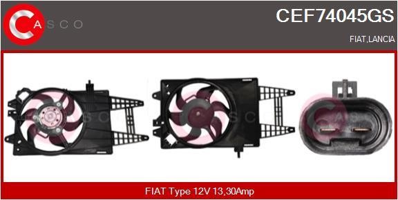 Casco CEF74045GS Електродвигун, вентилятор радіатора CEF74045GS: Купити в Україні - Добра ціна на EXIST.UA!