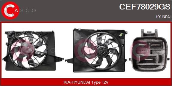 Casco CEF78029GS Електродвигун, вентилятор радіатора CEF78029GS: Купити в Україні - Добра ціна на EXIST.UA!